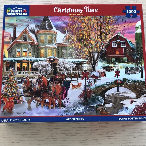 White Mountain Christmas Time Puzzle - Picture 1 of 8